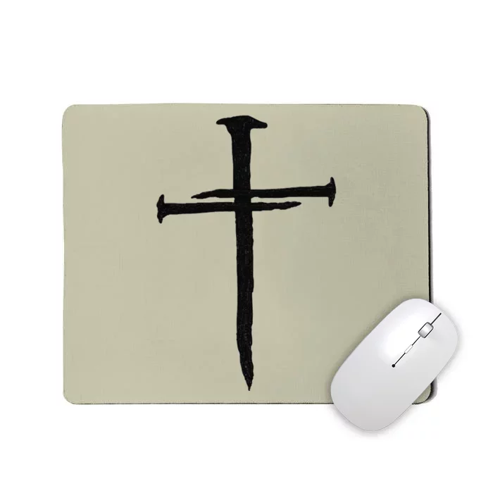 Christian Jesus Nail Cross Mousepad