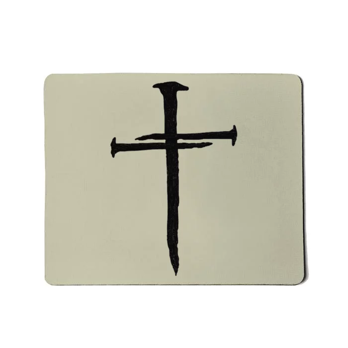 Christian Jesus Nail Cross Mousepad