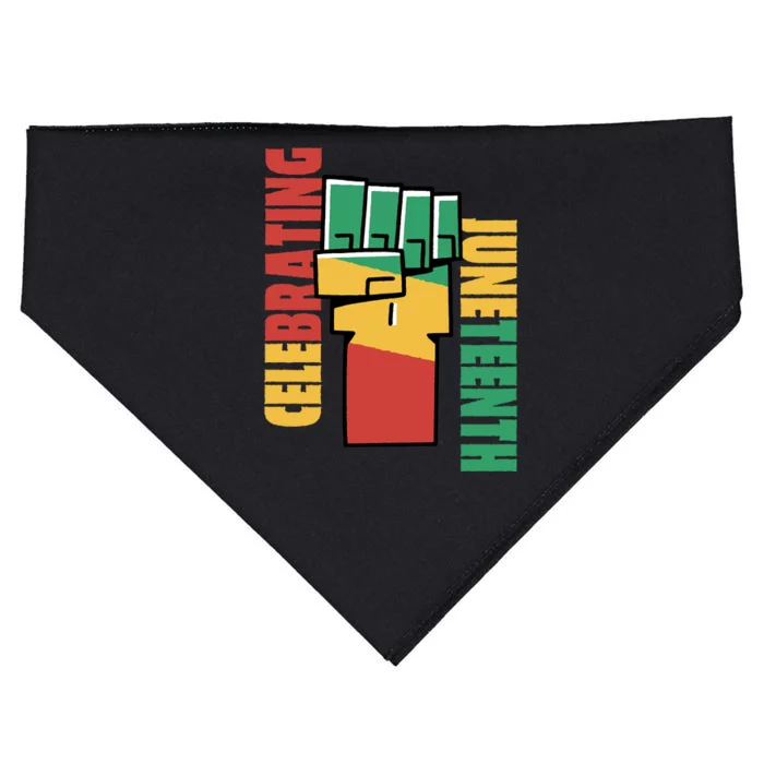 Celebrating Juneteenth Power Fist USA-Made Doggie Bandana