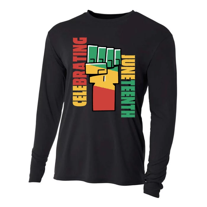 Celebrating Juneteenth Power Fist Cooling Performance Long Sleeve Crew