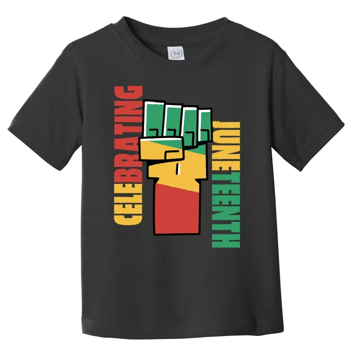 Celebrating Juneteenth Power Fist Toddler T-Shirt