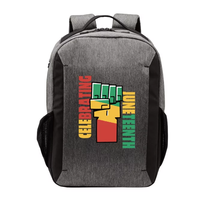 Celebrating Juneteenth Power Fist Vector Backpack