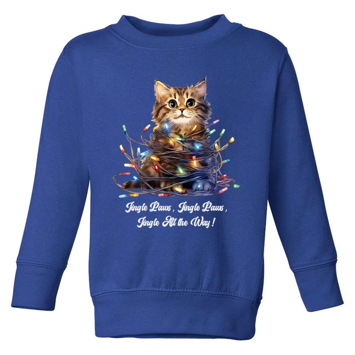 Christmas Jingle Paws Jingle Paws Jingle All The Way! Xmas Cute Gift Toddler Sweatshirt