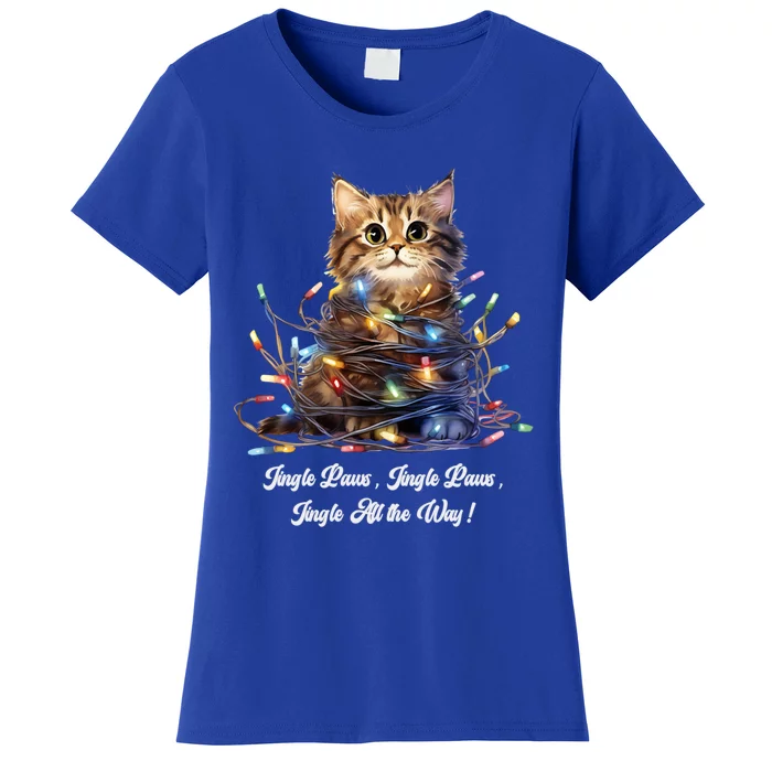 Christmas Jingle Paws Jingle Paws Jingle All The Way! Xmas Cute Gift Women's T-Shirt