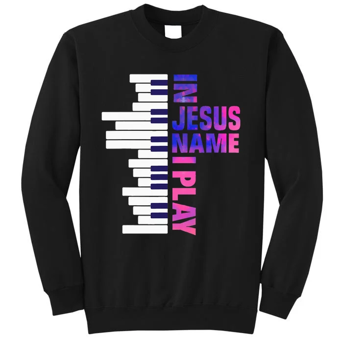 Christian Jesus Piano Player Pianist Keyboard Player Piano Sweatshirt