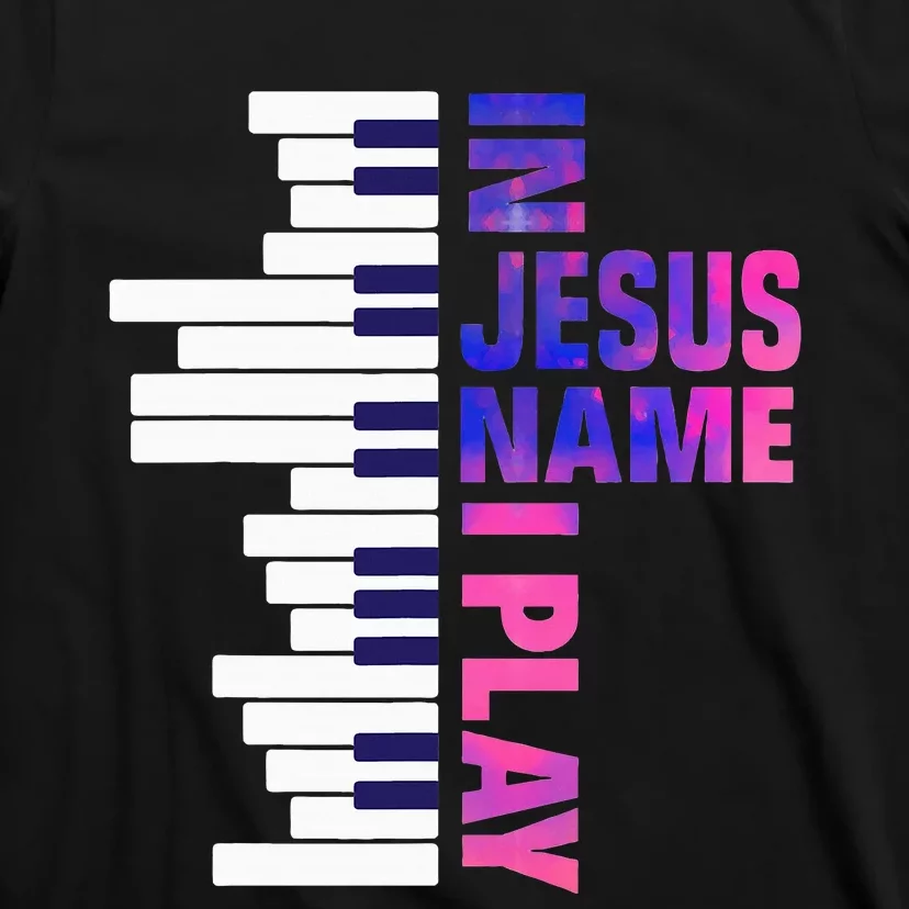 Christian Jesus Piano Player Pianist Keyboard Player Piano T-Shirt