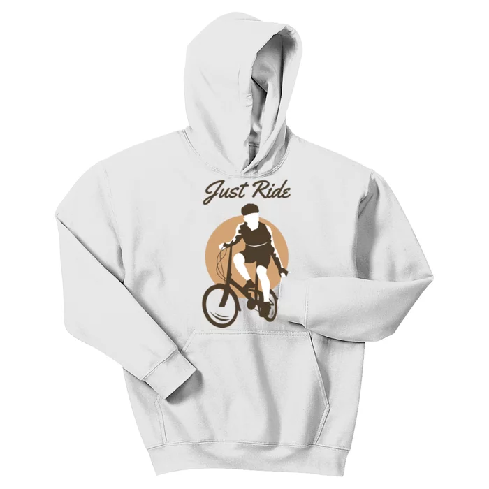 Cycling Just Ride Kids Hoodie