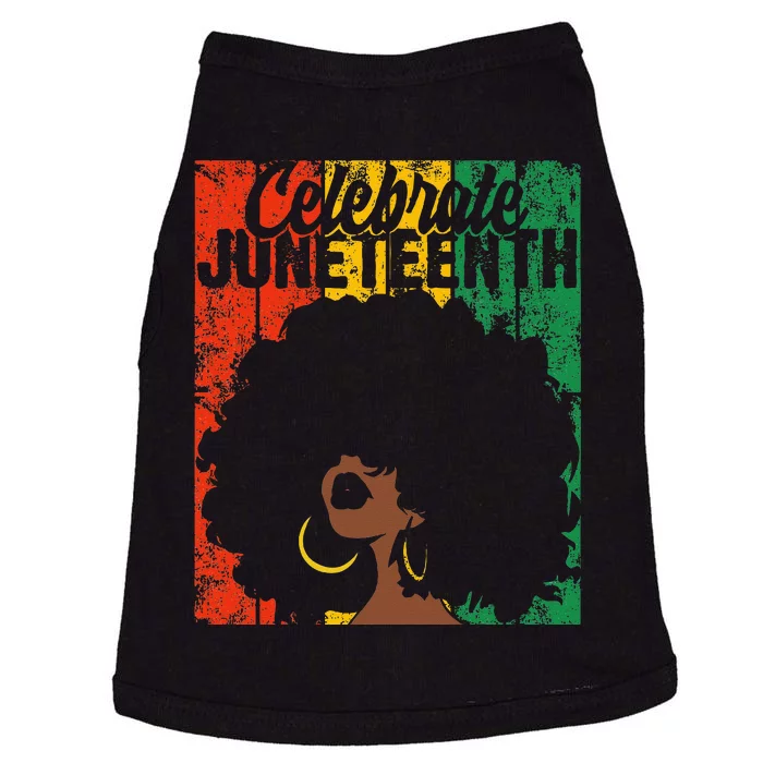 Celebrate Juneteenth Retro African Colors Wo Doggie Tank