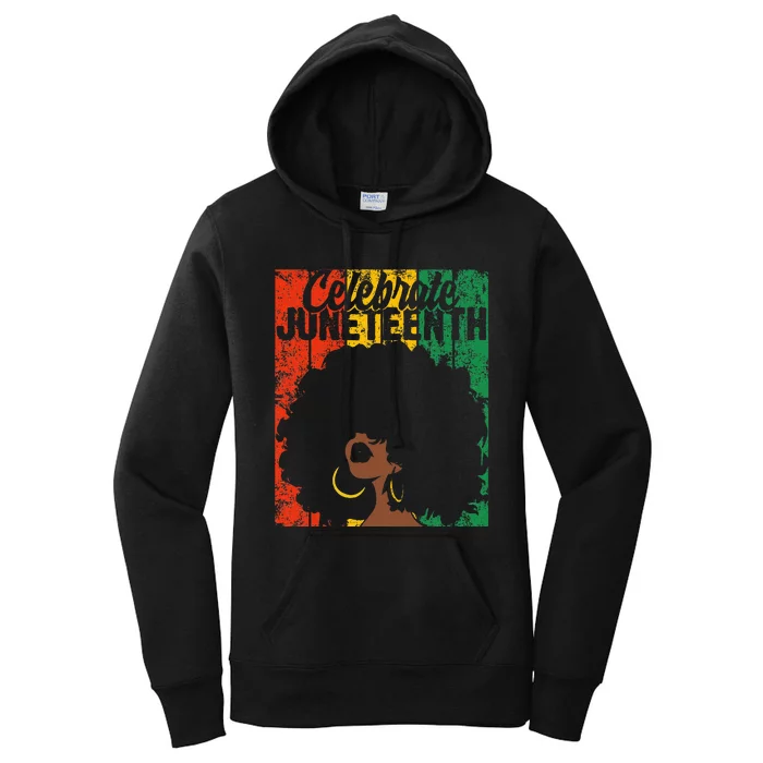 Celebrate Juneteenth Retro African Colors Wo Women's Pullover Hoodie