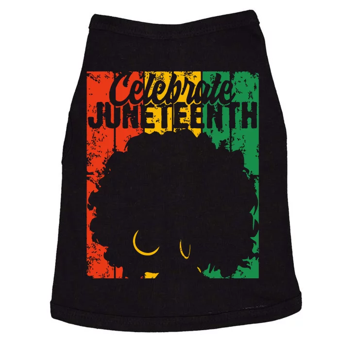 Celebrate Juneteenth Retro African Colors Women Doggie Tank