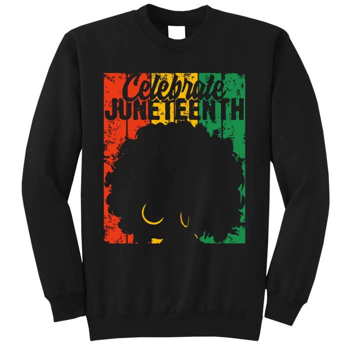 Celebrate Juneteenth Retro African Colors Women Sweatshirt