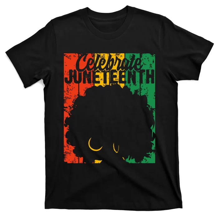 Celebrate Juneteenth Retro African Colors Women T-Shirt