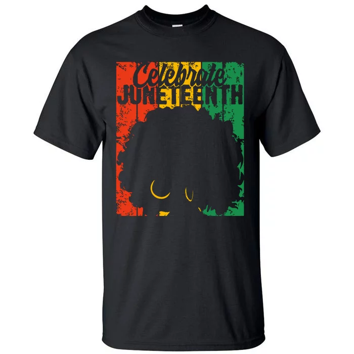 Celebrate Juneteenth Retro African Colors Women Tall T-Shirt