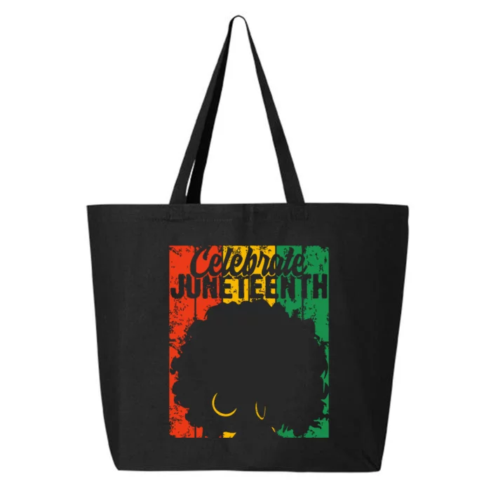 Celebrate Juneteenth Retro African Colors Women 25L Jumbo Tote