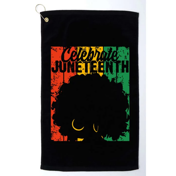 Celebrate Juneteenth Retro African Colors Women Platinum Collection Golf Towel