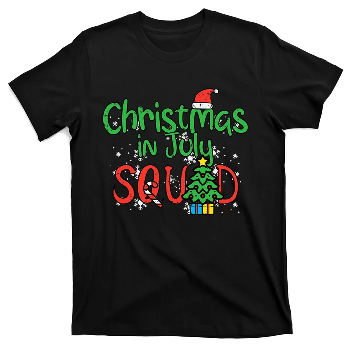 Christmas July Squad Summer Xmas Family Match T-Shirt