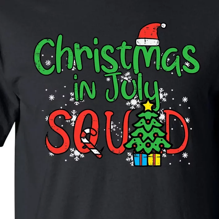 Christmas July Squad Summer Xmas Family Match Tall T-Shirt