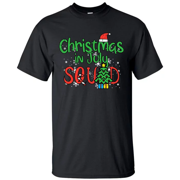 Christmas July Squad Summer Xmas Family Match Tall T-Shirt