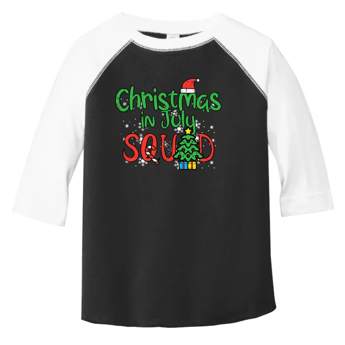 Christmas July Squad Summer Xmas Family Match Toddler Fine Jersey T-Shirt