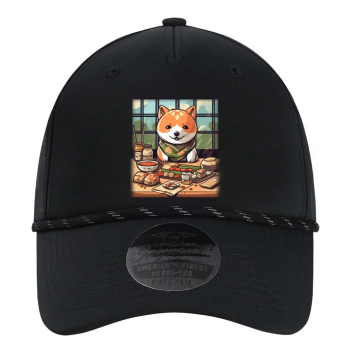 Cute Japanese Sushi Master Dog Chef Kawaii Anime Great Gift Performance The Dyno Cap