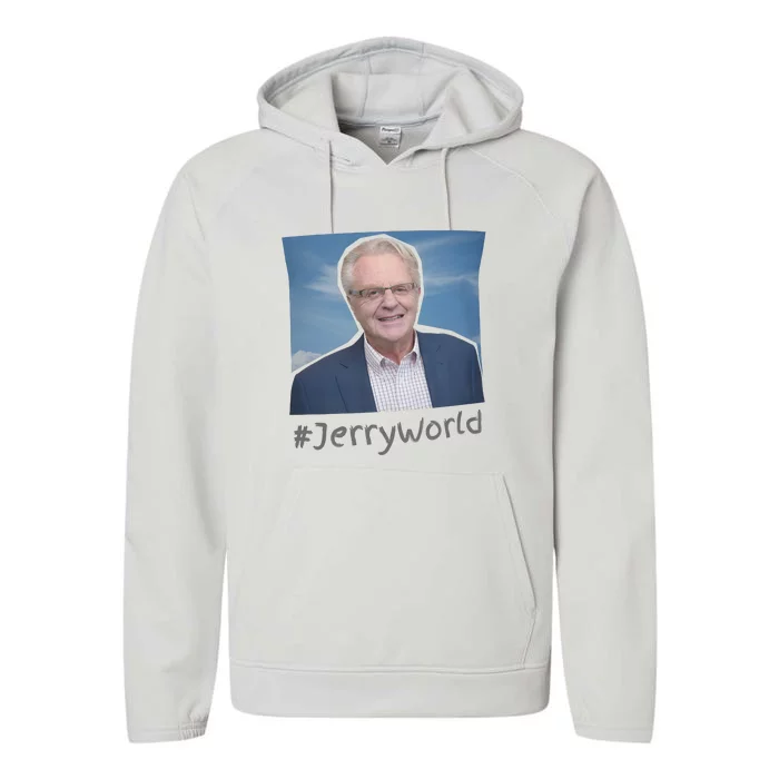 Commemorate Jerry Springer 90s Legend Performance Fleece Hoodie