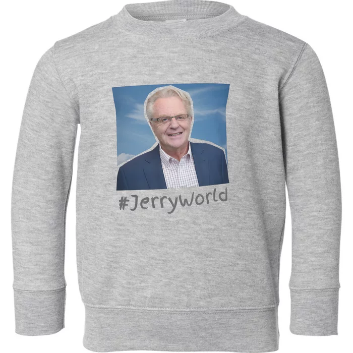 Commemorate Jerry Springer 90s Legend Toddler Sweatshirt