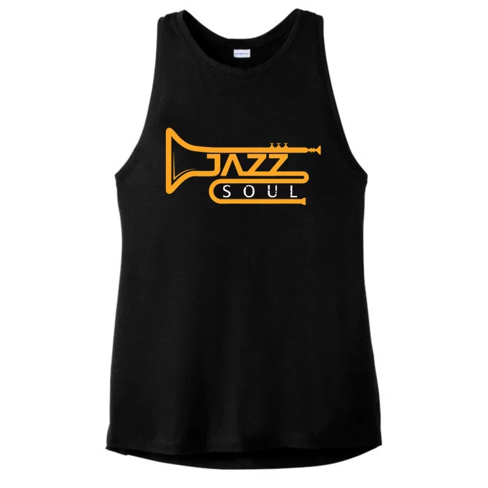 Cool Jazz Soul Trumpet Jazz Musician Jazz Music Lovers Gift Ladies Tri-Blend Wicking Tank