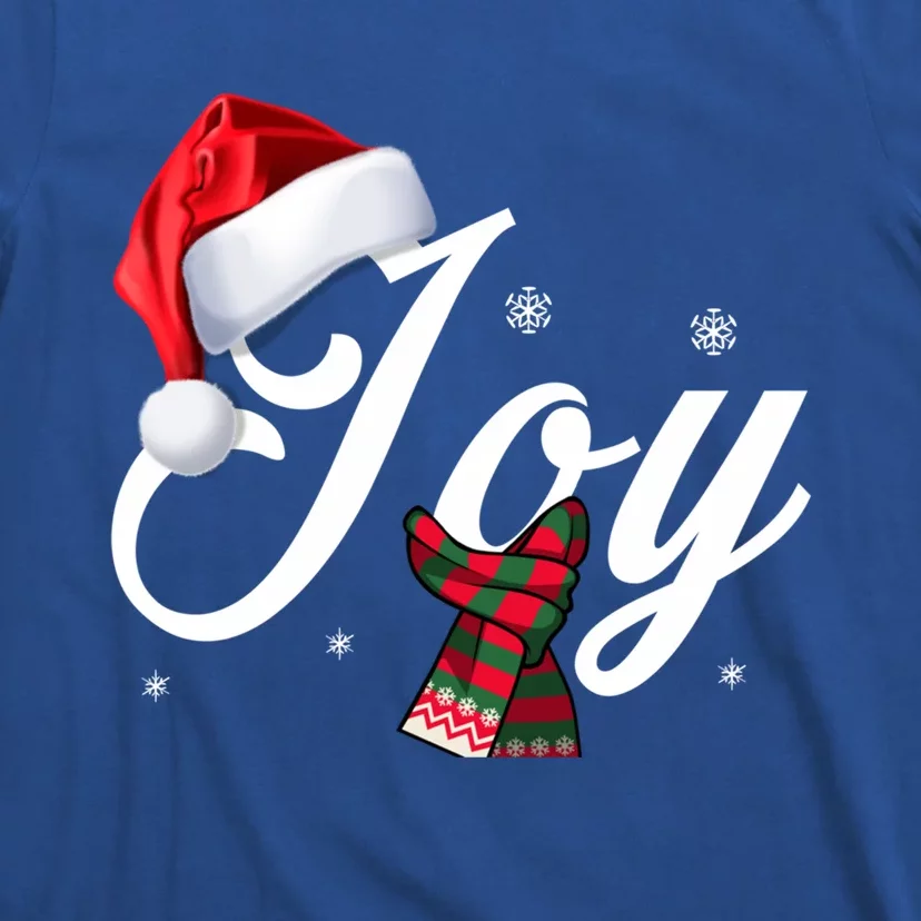 Christmas Joy Santa's Hat Tee Family Xmas Holidays Gift Cool Gift T-Shirt