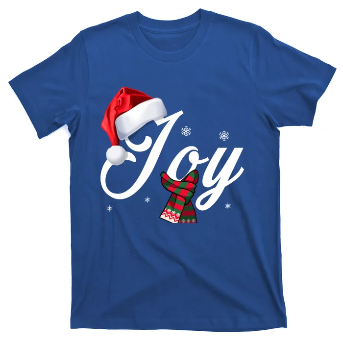 Christmas Joy Santa's Hat Tee Family Xmas Holidays Gift Cool Gift T-Shirt