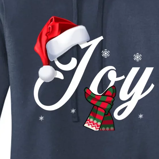 Christmas Joy Santa's Hat Tee Family Xmas Holidays Gift Cool Gift Women's Pullover Hoodie