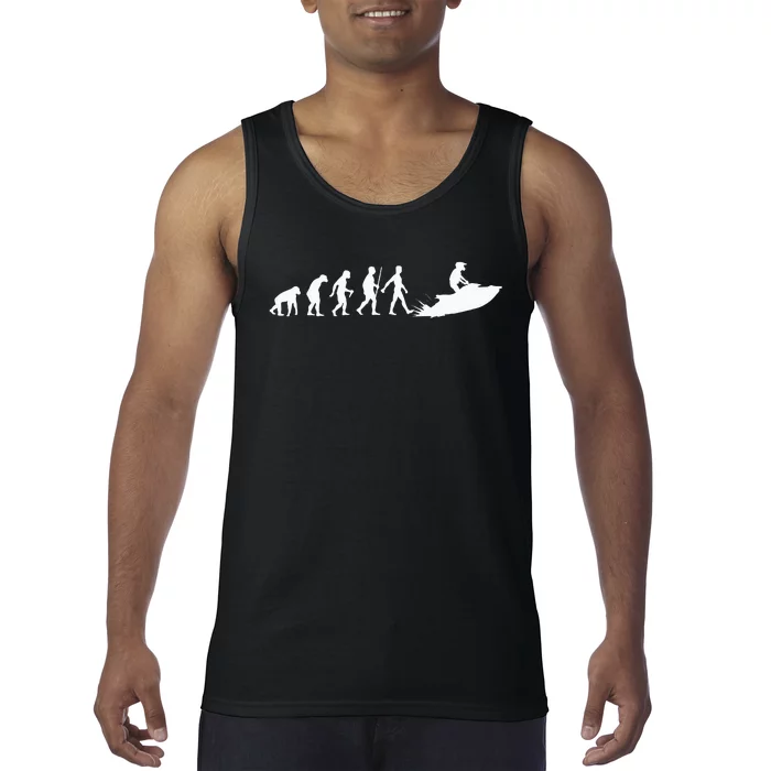 Cool Jet Ski For Men Women Evolution Sea Water Skiing Racing Tank Top