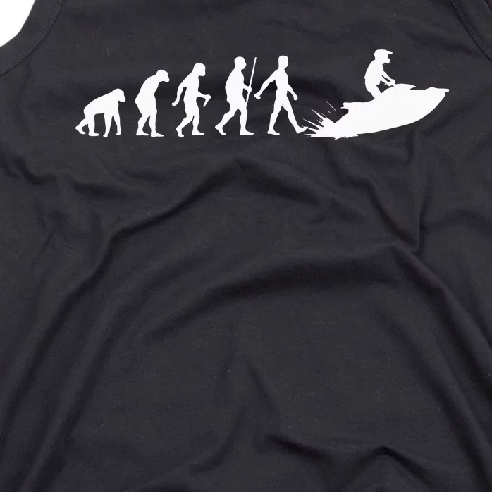 Cool Jet Ski For Men Women Evolution Sea Water Skiing Racing Tank Top