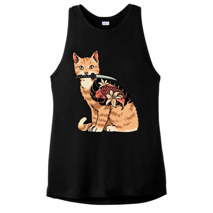 Catana Japanese Samurai Ladies Tri-Blend Wicking Tank