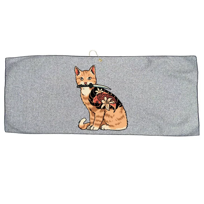 Catana Japanese Samurai Large Microfiber Waffle Golf Towel