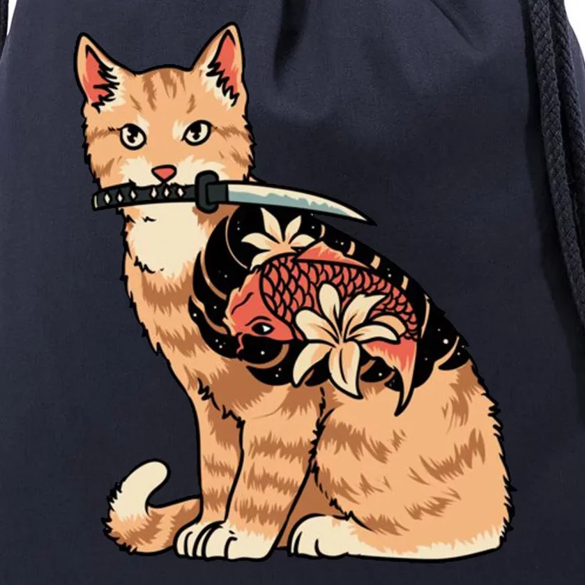 Catana Japanese Samurai Drawstring Bag