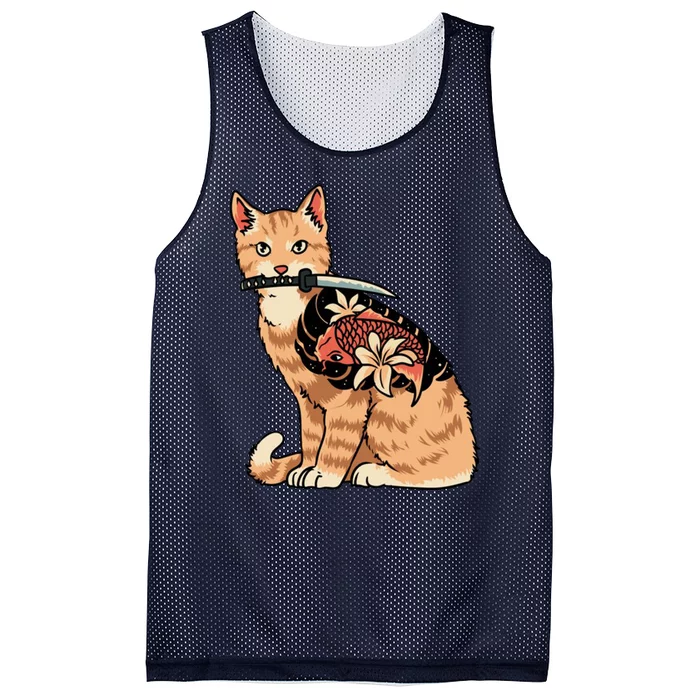 Catana Japanese Samurai Mesh Reversible Basketball Jersey Tank