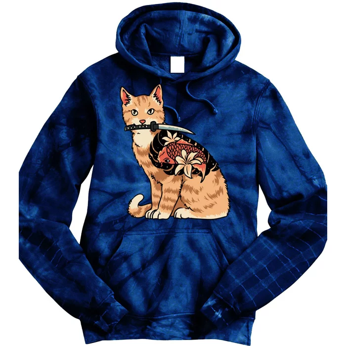 Catana Japanese Samurai Tie Dye Hoodie