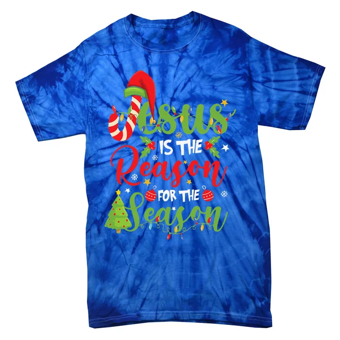 Christian Jesus The Reason Christmas Stocking Stuffer Gifts Tie-Dye T-Shirt