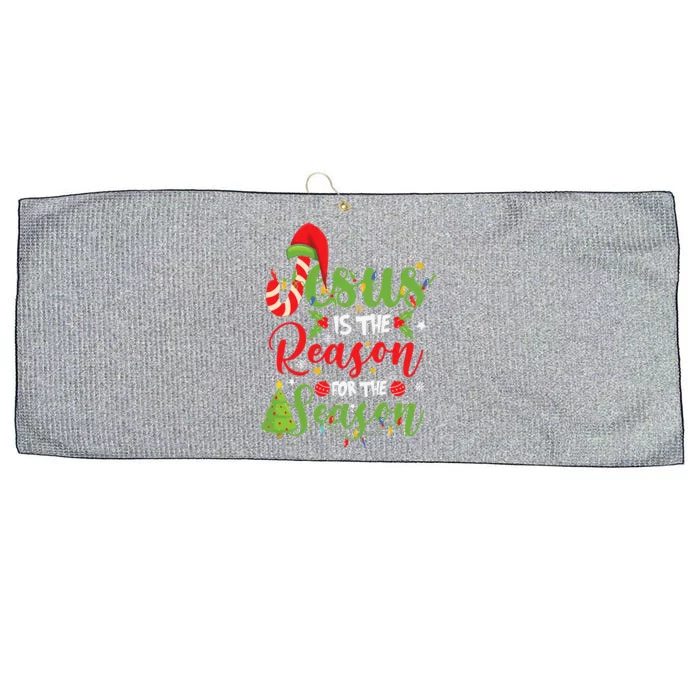 Christian Jesus The Reason Christmas Stocking Stuffer Gifts Large Microfiber Waffle Golf Towel