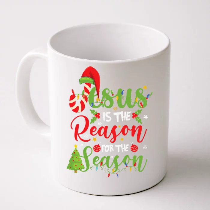 Christian Jesus The Reason Christmas Stocking Stuffer Gifts Front & Back Coffee Mug