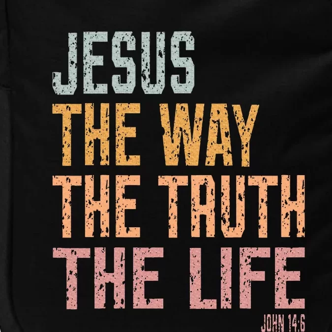 Christian Jesus The Way Truth Life Impact Tech Backpack