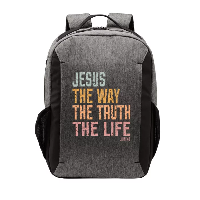 Christian Jesus The Way Truth Life Vector Backpack