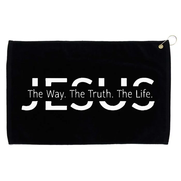 Christ Jesus The Way. The Truth. The Life Blessed Christians Grommeted Golf Towel