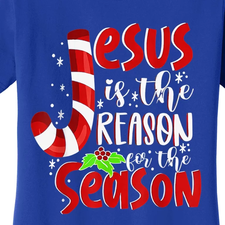 Christian Jesus The Reason Christmas Matching Family Funny Gift Women's T-Shirt