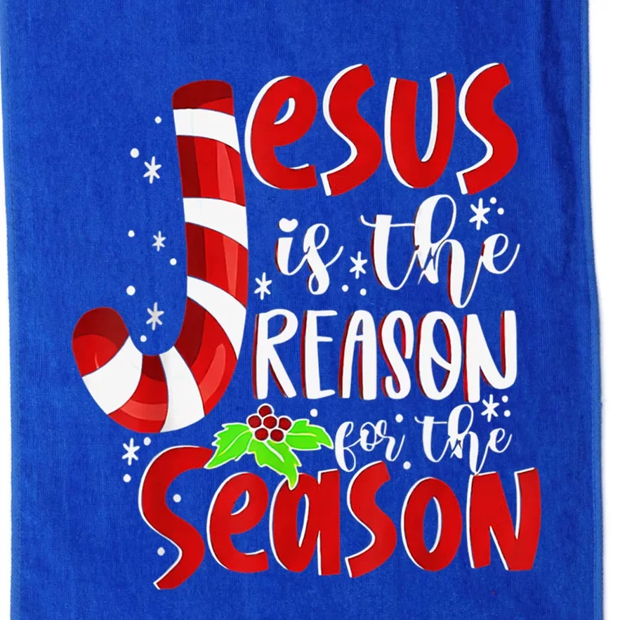 Christian Jesus The Reason Christmas Matching Family Funny Gift Platinum Collection Golf Towel