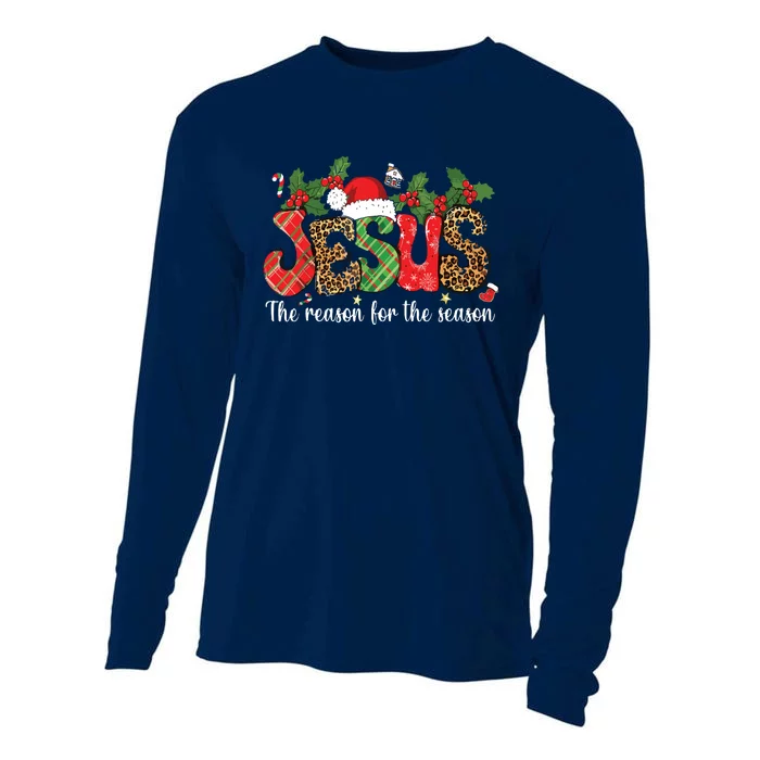 Christian Jesus The Reason Xmas Holiday Season Christmas Cooling Performance Long Sleeve Crew