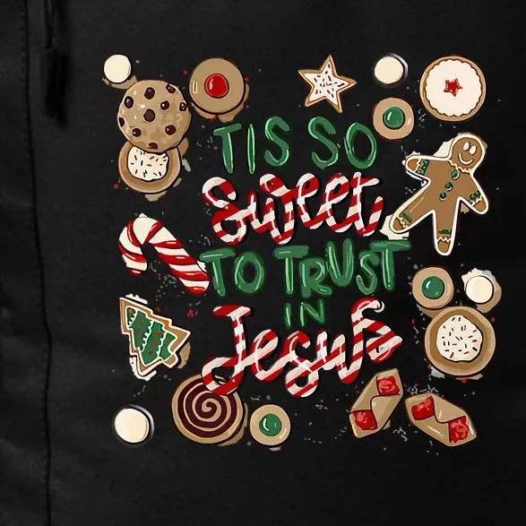 Christmas Jesus Tis So Sweet To Trust In Jesus Gingerbread Daily Commute Backpack