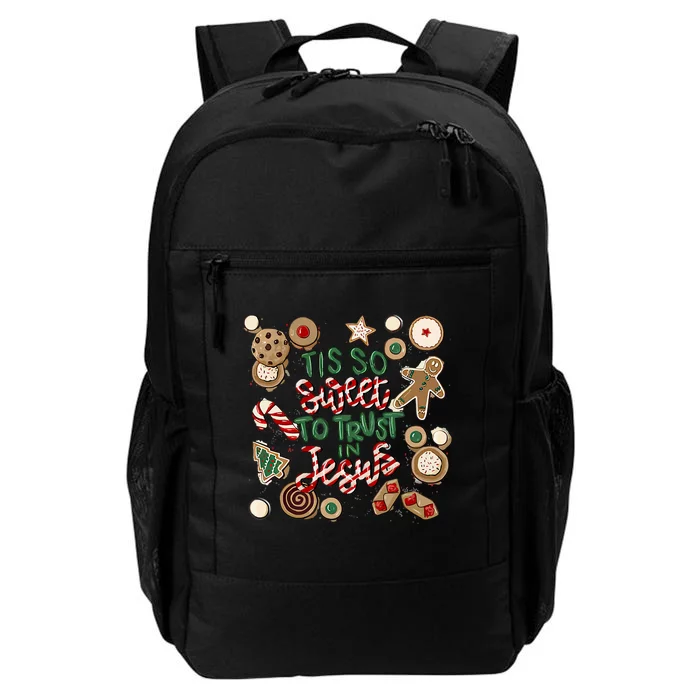 Christmas Jesus Tis So Sweet To Trust In Jesus Gingerbread Daily Commute Backpack