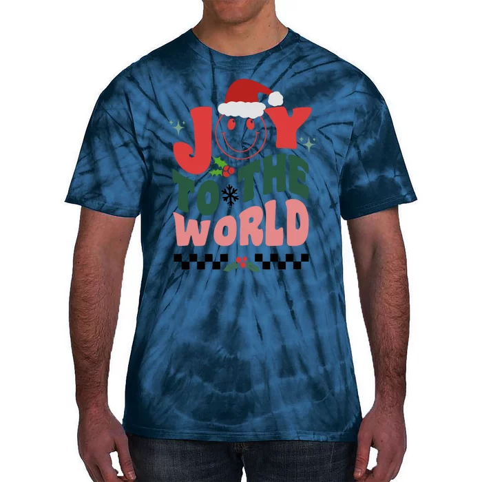 Christmas Joy To The World Tie-Dye T-Shirt