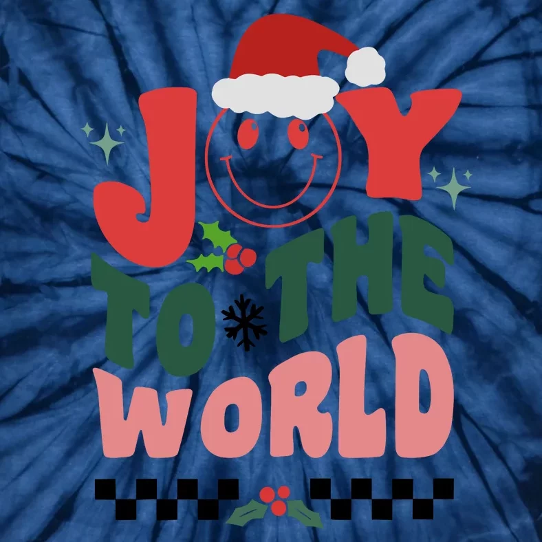 Christmas Joy To The World Tie-Dye T-Shirt